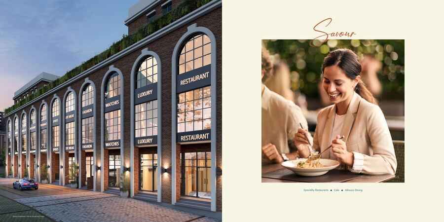 Godrej Aveline restaurant and retail